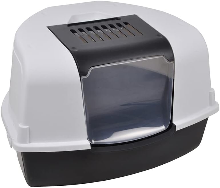 Arenero de esquina para gatos