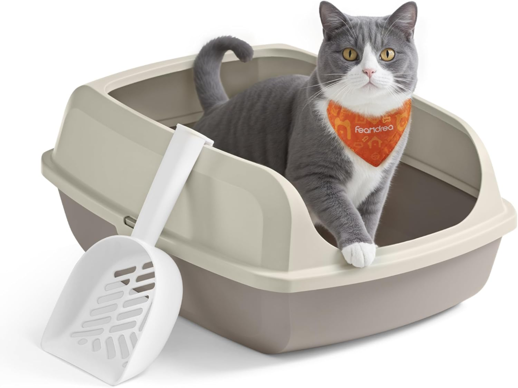 Arenera descubierta para gatos